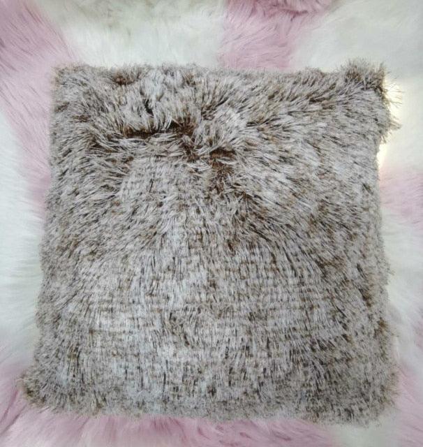Soft Fur Plush Shaggy Fluffy Pillow Cover