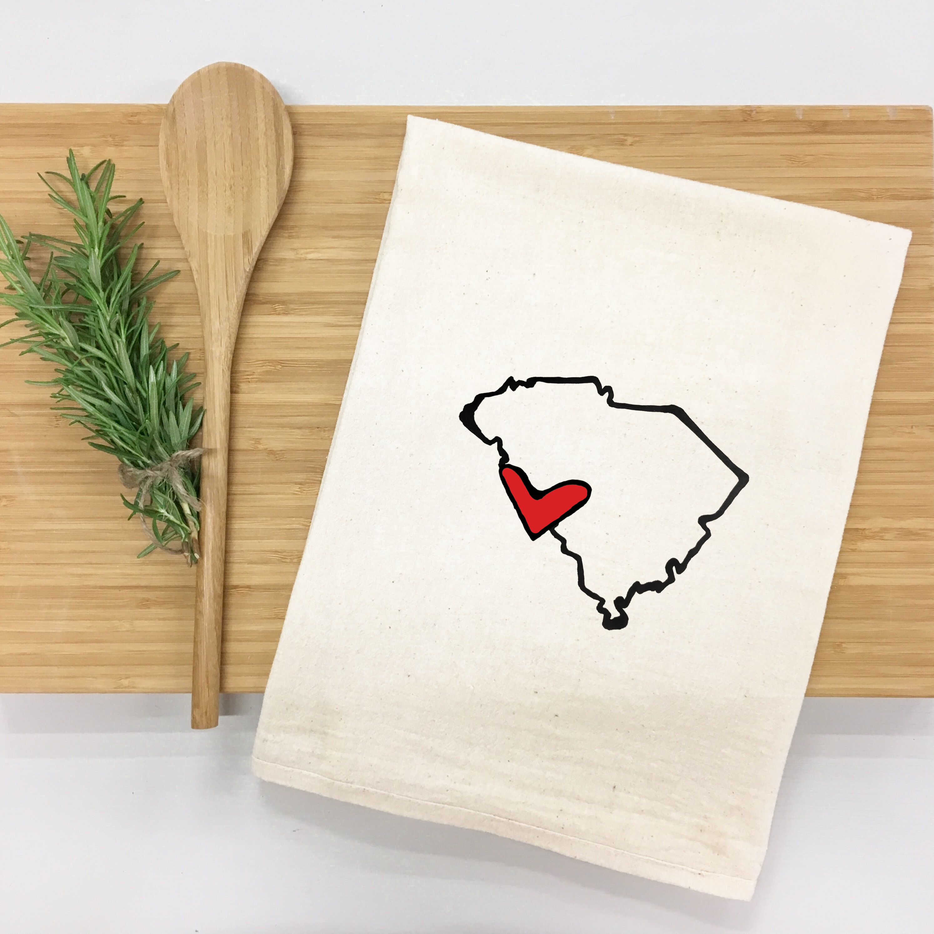 *State Love tea towel