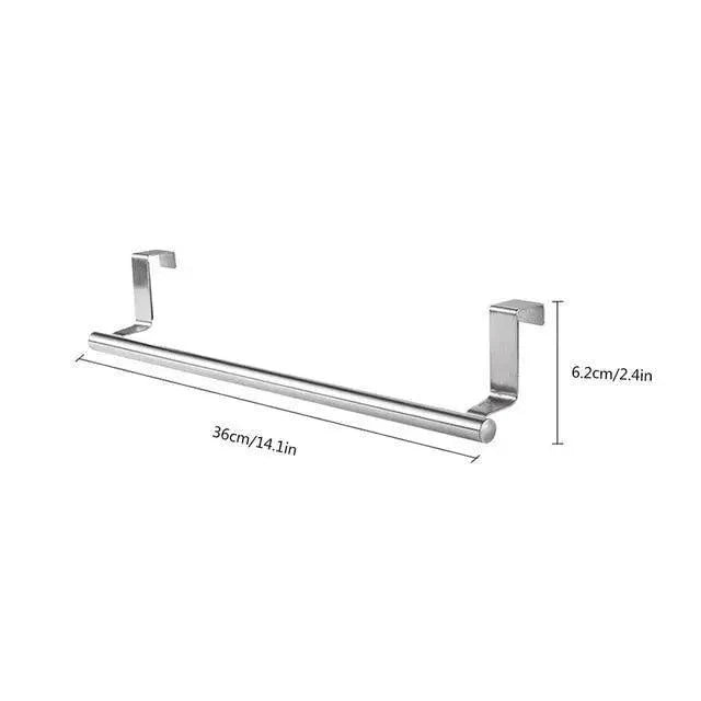 Towel Rack Over Door Towel Bar Hanging Holder Stainless Steel