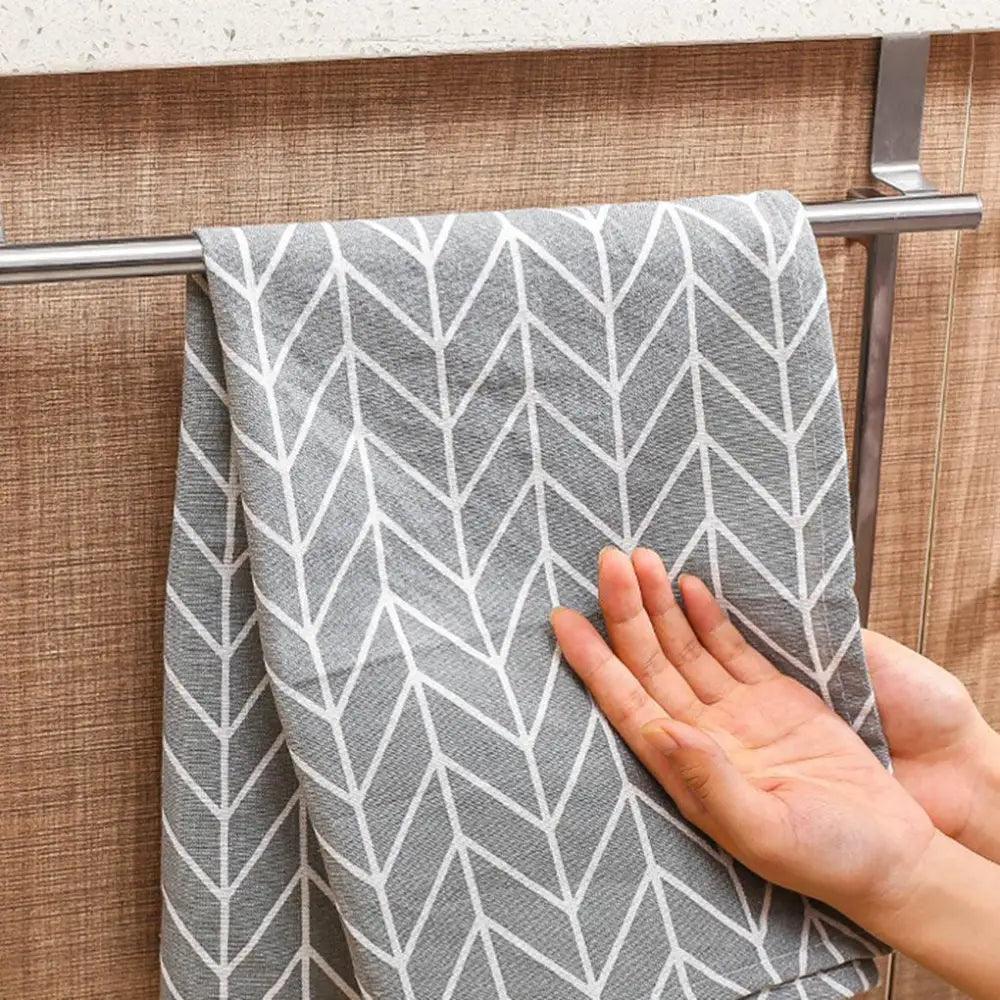 Towel Rack Over Door Towel Bar Hanging Holder Stainless Steel