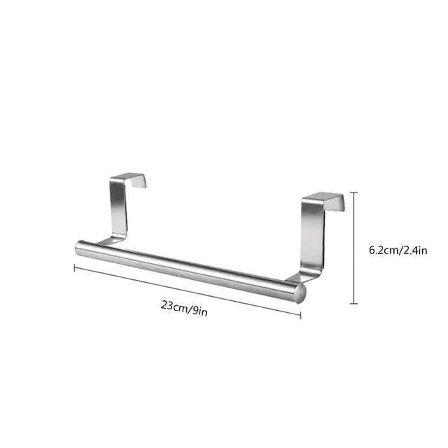 Towel Rack Over Door Towel Bar Hanging Holder Stainless Steel