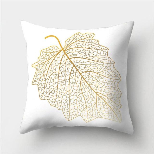 Tropical Leaf Flower Green Yellow Pillowcase Decorative Throw Pillow Case