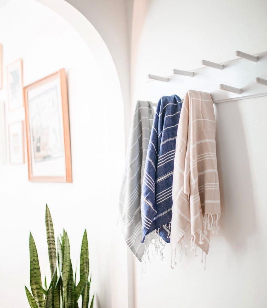 Turkish Cotton Hand Towel 36x22 Quick-Dry Absorbent Kitchen