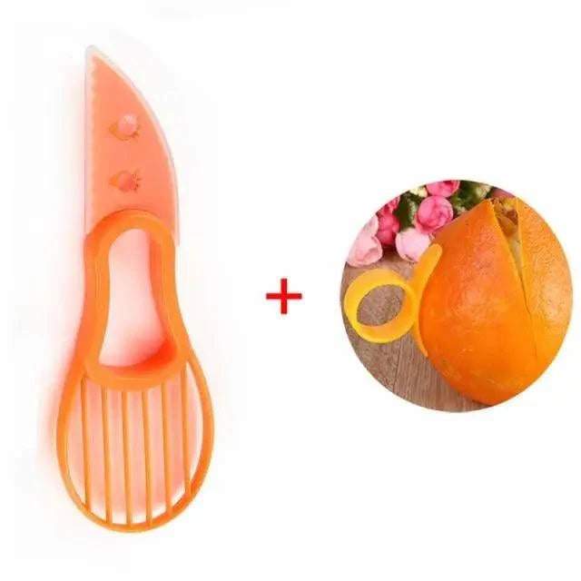 Unique Design 3 In 1 Avocado Slicer Shea Corer Peeler Cutter Pulp Separator