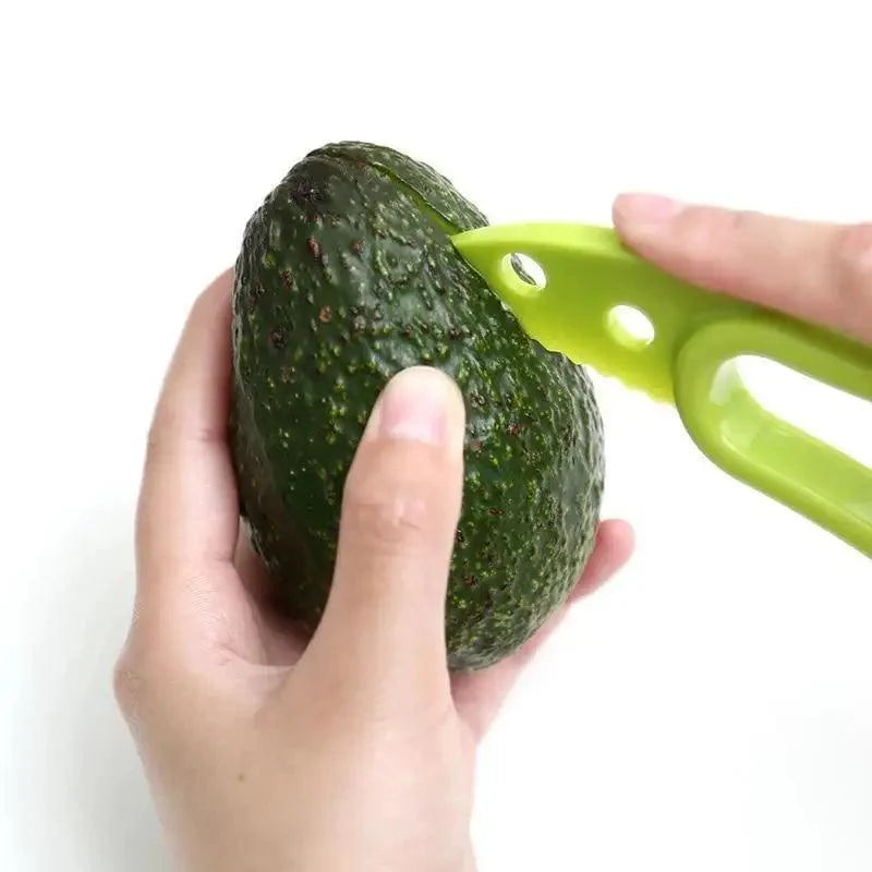Unique Design 3 In 1 Avocado Slicer Shea Corer Peeler Cutter Pulp Separator
