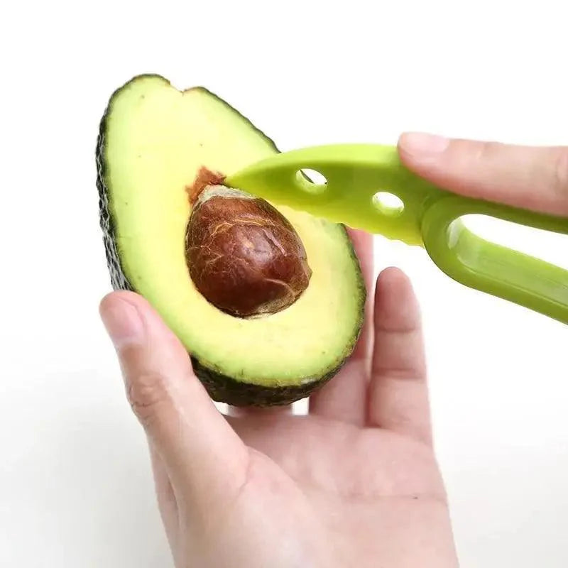 Unique Design 3 In 1 Avocado Slicer Shea Corer Peeler Cutter Pulp Separator