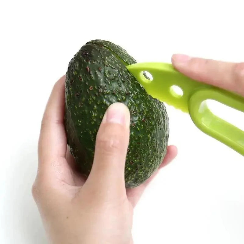 Unique Design 3 In 1 Avocado Slicer Shea Corer Peeler Cutter Pulp Separator
