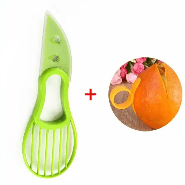 Unique Design 3 In 1 Avocado Slicer Shea Corer Peeler Cutter Pulp Separator