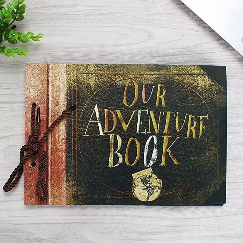 Vintage 20 Pcs 40 Pages Kraft Paper Sheets Card Our My Adventure Book