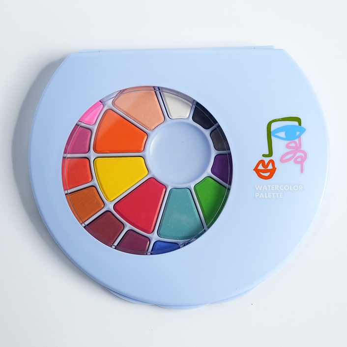 Watercolor Palette Party Favors (24 colors+brush)