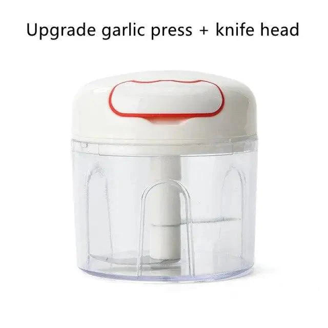 White Mini Multifunctional Kitchen Accessories Vegetable Press Manual