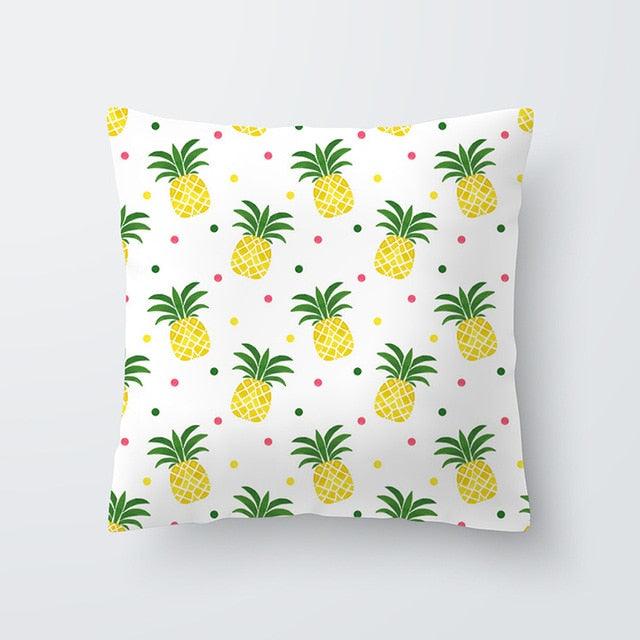 Yellow Pillow Case Cushion Cover Geometric Polyester Pillowcase 45x45CM