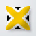 Yellow Pillow Case Cushion Cover Geometric Polyester Pillowcase 45x45CM